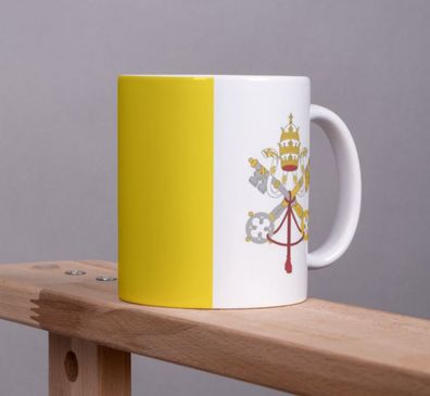 Vatikan Kaffeetasse Flagge Pot Kaffee Tasse Becher Rom Coffeecup Büro Tee