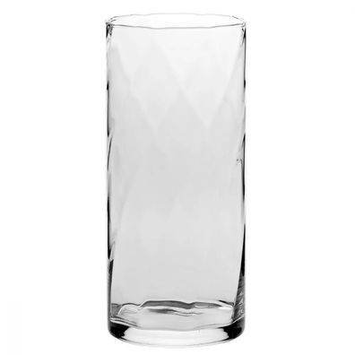 Krosno Home Einfache Vase für Blumen Glasvase | 25 cm Hoch | Handwäsche
