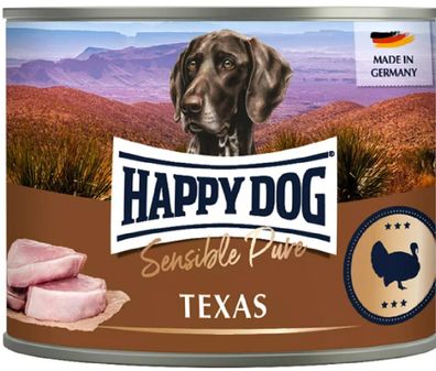 HAPPY DOG ¦ Sensible Pure - Texas Truthahn - 6 x 400g ? Nassfutter