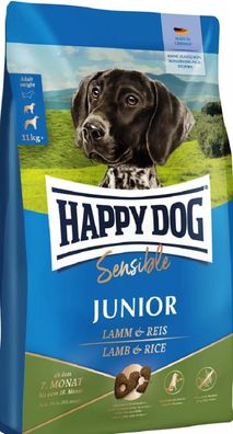 HAPPY DOG ¦ Sensible Junior - Lamm & Reis - 4 kg ? Trockenfutter