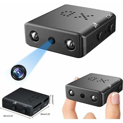 Minikamera, versteckte 1080P-HD-Spionagekamera mit Nachtsicht und Bewegungserkennung