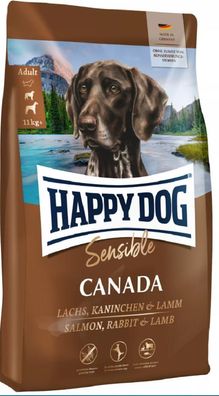 HAPPY DOG ¦ Sensible Canada - Lachs, Kaninchen & Lamm - 11kg ? Trockenfutter