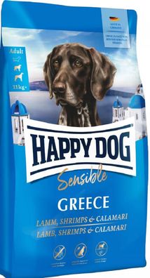 HAPPY DOG ¦ Sensible Greece - mit Lamm, Shrimps & Calamari - 11 kg ? Trockenfutter