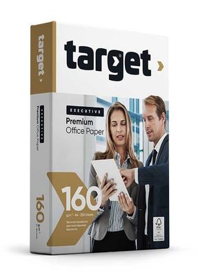 Target Personal Kopierpapier 160g/ m² DIN-A4 250 Blatt Druckerpapier weiß