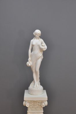 Frauenfigur Frauenstatue Skulptur Frauenbüste Handbemalt Vintage Stil Jugendstil,