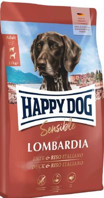 HAPPY DOG ¦ Sensible Lombardia - Ente, Riso Italiano und med. Kräutern - 11kg ? ...