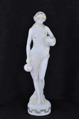 Frauenfigur Frauenstatue Skulptur Frauenbüste Handbemalt Vintage Stil Jugendstil..