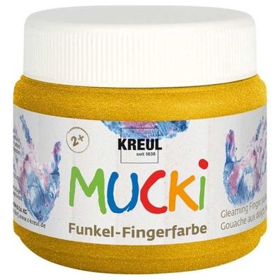 Kreul Mucki Funkel Fingerfarbe Goldschatz 150 ml