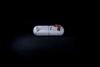 Designer Sofa Couch 3 Sitzer Polstermöbel Couchen Möbel Textil Stoff