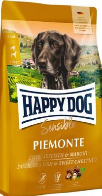 HAPPY DOG ¦ Sensible Piemonte - Ente & Seefisch mit exquisiter Maroni - 10kg ? ...