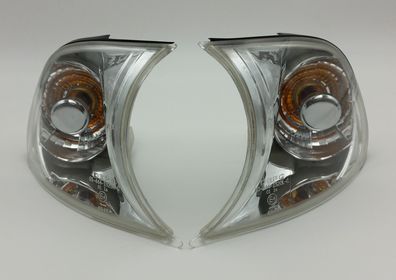 Satz Frontblinker klarglas chrom passend für BMW 3er E46 Coupe Cabrio 99-01