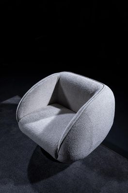 Textil Sessel 1 Sitzer Polstersessel Modern Design Luxus Wohnzimmer