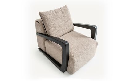 Sessel Polster 1 Sitz Designer Textil Wohnzimmer Stil Modern Neu
