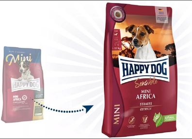 HAPPY DOG ¦ Sensible Mini Africa - 4kg ? Trockenfutter