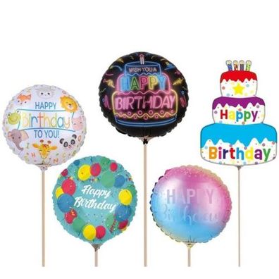 Tib Heyne Mini Folienballon - Happy Birthday