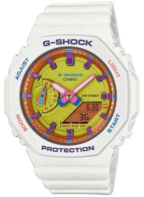 Casio G-Shock Classic Ana-Digi Armbanduhr Weiß/ Lila GMA-S2100BS-7AER