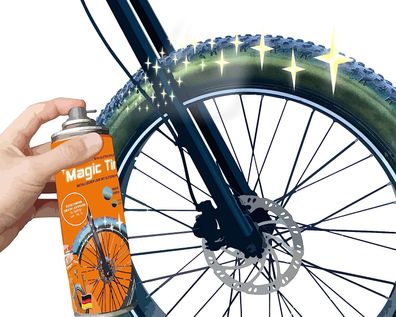 Foliatec Magic Tire Reifen-Spray 400ml Gold Reifen-Glanz Farbe Fahrrad Bike
