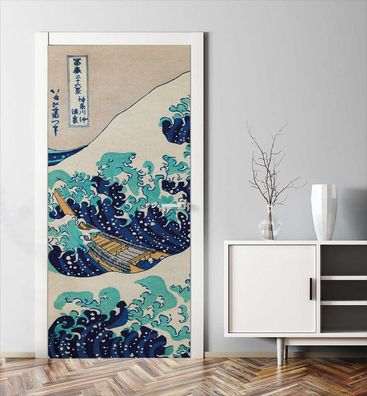 Türtapete The Great Wave of Kanagawa Türbild Türaufkleber Folie
