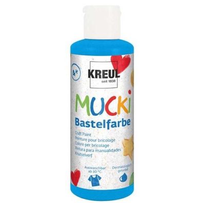 Kreul Mucki Bastelfarbe blau 80 ml