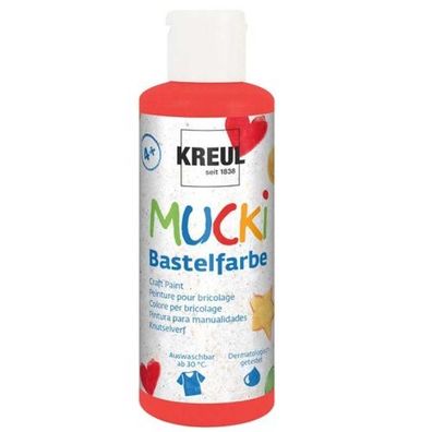 Kreul Mucki Bastelfarbe rot 80 ml