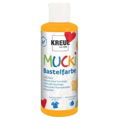 Kreul Mucki Bastelfarbe orange 80 ml