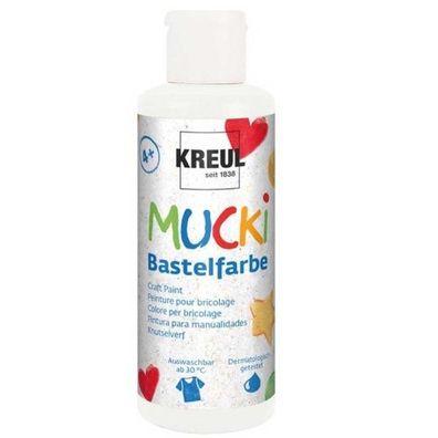 Kreul Mucki Bastelfarbe weiß 80 ml