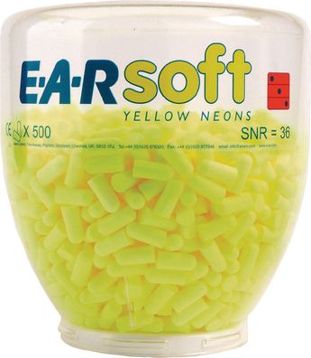Gehörschutzstöpsel E-A-RSoft™ Yellow Neons Refill SNR 36 dB 500 PA/ Dispenser