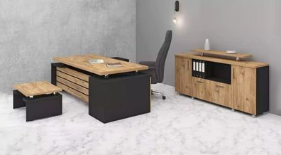 Designer Büromöbel Luxus Arbeitszimmer Set Modernes Designer Möbel 3tlg