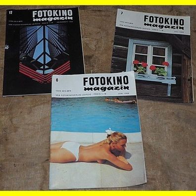 3 Stück - Zeitschriften Fotokino magazin 6 + 7 + 12