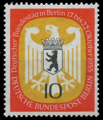 BERLIN 1955 Nr 129 postfrisch X62D696