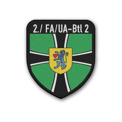 Patch 2 FA-UABtl 2 Wappen Abzeichen Bundeswehr Feldwebelanwärter Celle #40661