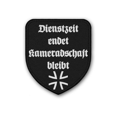 Patch Dienstzeit endet Kameradschaft bleibt Bundeswehr SaZ Soldat DZE #38462