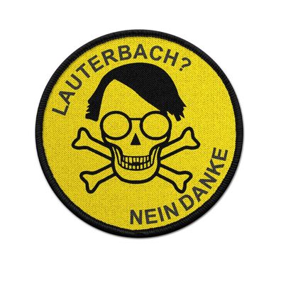 9cm Patch Lauterbach nein danke Gesundheitsminister Politiker Bundestag #38649