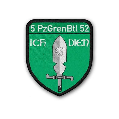 Patch 5 PzGrenBtl 52 Bundeswehr schwere Kompanie Grenadiere Klett #39050