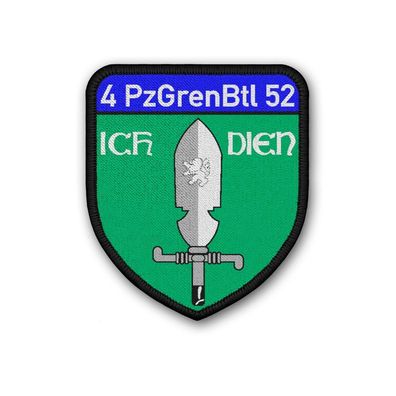 Patch 4 PzGrenBtl 52 Emblem Panzer-Grenadier Einheit Kompanie Aufnäher #39049