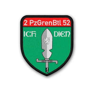 Patch 2 PzGrenBtl 52 Emblem Panzergrenadier Bundeswehr Aufnäher #39047