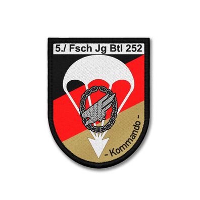 Patch 5 Kommando Kompanie FschJgBtl 252 Nagold Abzeichen Fallschirmjäger #40787