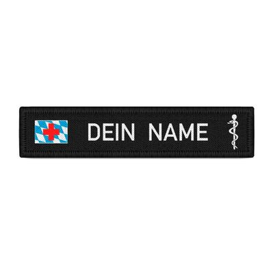 Namensschild Patch Bayern Sani Sanitäter Arzt Doktor Bavaria Feuerwehr #40181
