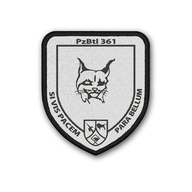 Patch PzBtl 361 Panzerbataillon Külsheim Bundeswehr Wappen 7,5 x 6 cm #40345