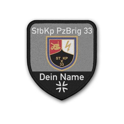 Patch StbKp PzBrig 33 BW Bundeswehr Internes Verbandsabzeichen Stab #41042
