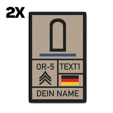 Rank Patch 9,8x6cm Stabsunteroffizier Tropen Sanitätstruppe Bundeswehr #41083