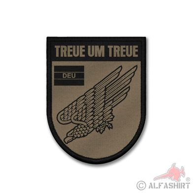 Patch DEU Fallschirmjäger Treue um Treue Einsatz Veteran Bundeswehr Ehren #41380