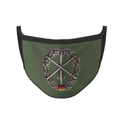 Mundmaske Heeresflugabwehrtruppe Barett Abzeichen Bundeswehr #35590