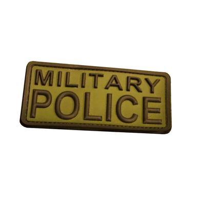 3D Patch MP Military Police oliv Militär Polizei PVC Rubber 4,9x9,8cm #36310