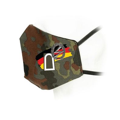 Flecktarn Maske Fernmeldetruppe Fernschreiber Datenübertragung Bundeswehr #35940