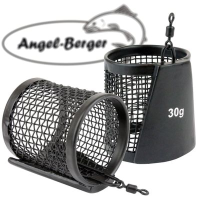 Angel Berger Open Net Feeder Futterkorb Feederkorb Blei u. Futterkörbe (Gr. 1)