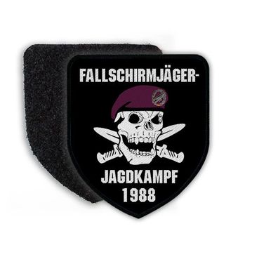 Patch Fallschirmjäger Jagdkampf 1988 Schädel BW Skull Ausbildung Lehrgang #20364