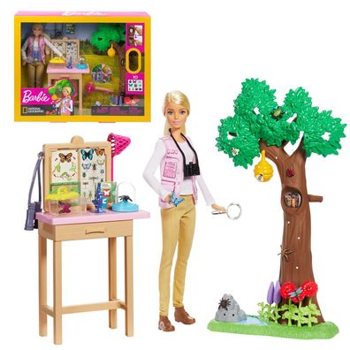 Insektenforscherin | Barbie | National Geographic Mattel | Spiel-Set