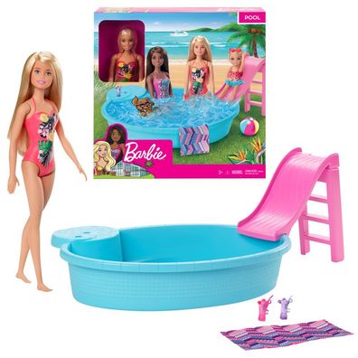 Pool mit Rutsche & Puppe | Barbie | Mattel | Spiel-Set & Accessoires