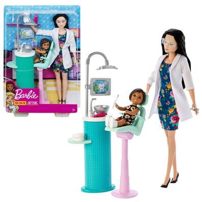 Barbie Zahnärztin | Spiel-Set mit Möbel, Puppe & Accessoires | Mattel